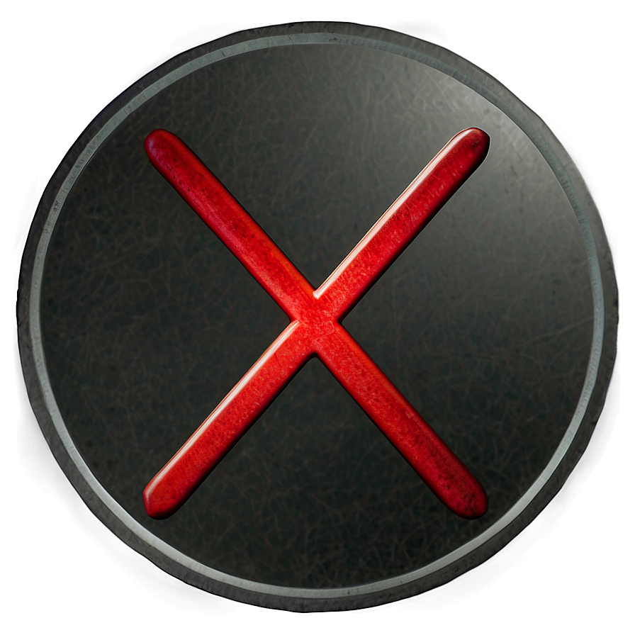 X Mark In Circle Png 05252024 PNG