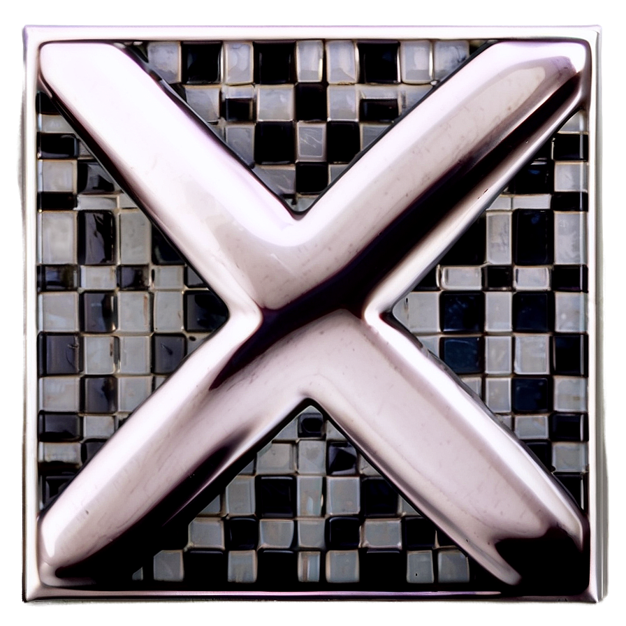 X Mark On Checkered Background Png Bod PNG
