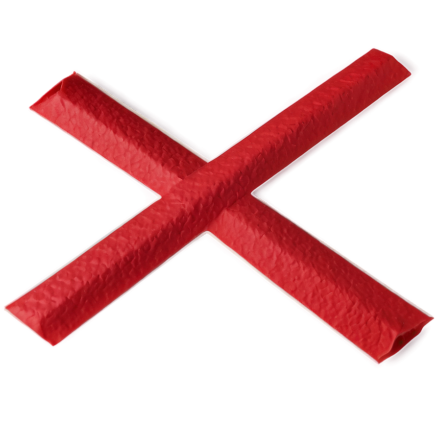 X Mark On Paper Png Gmw78 PNG