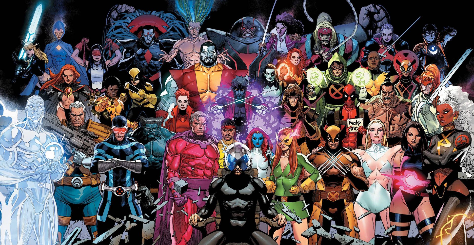 X-Men Marvel PC-tapet: Beskyt familie og venner med mutant superkræfter. Wallpaper