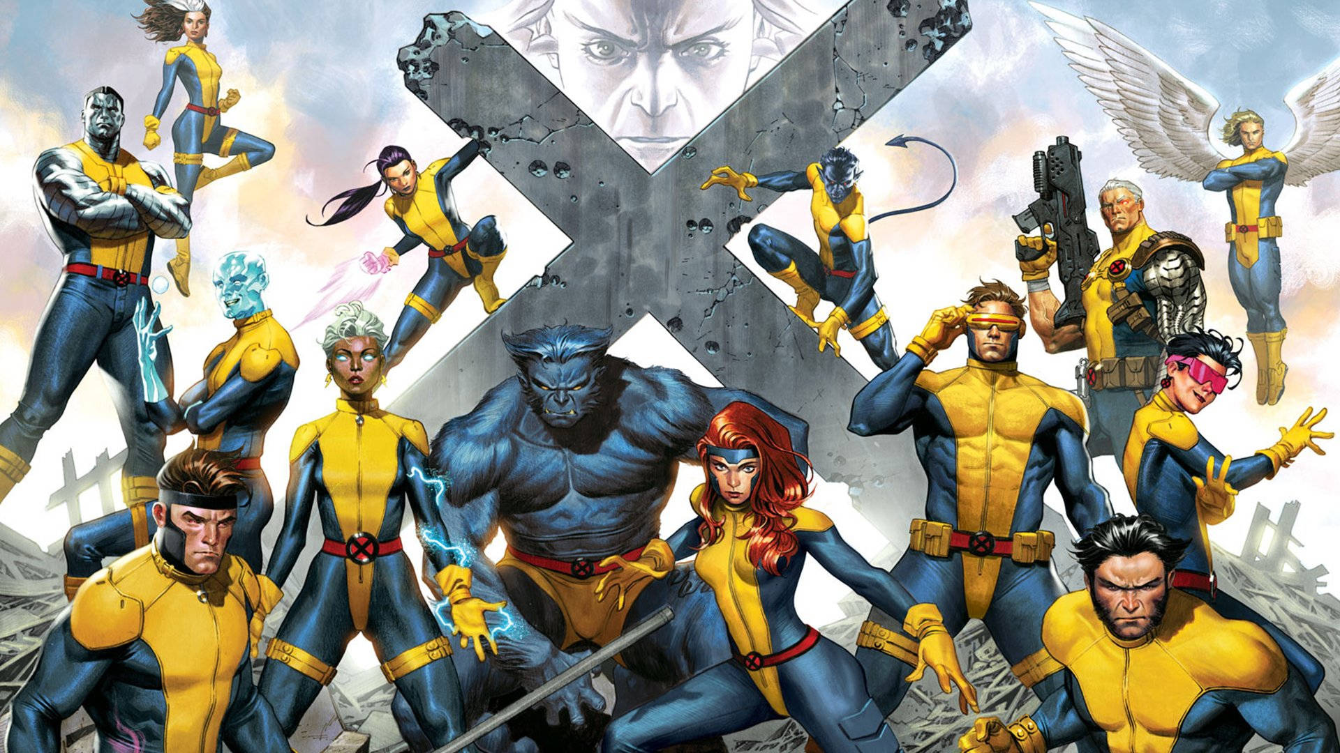 X Men Movie Animated Series Background