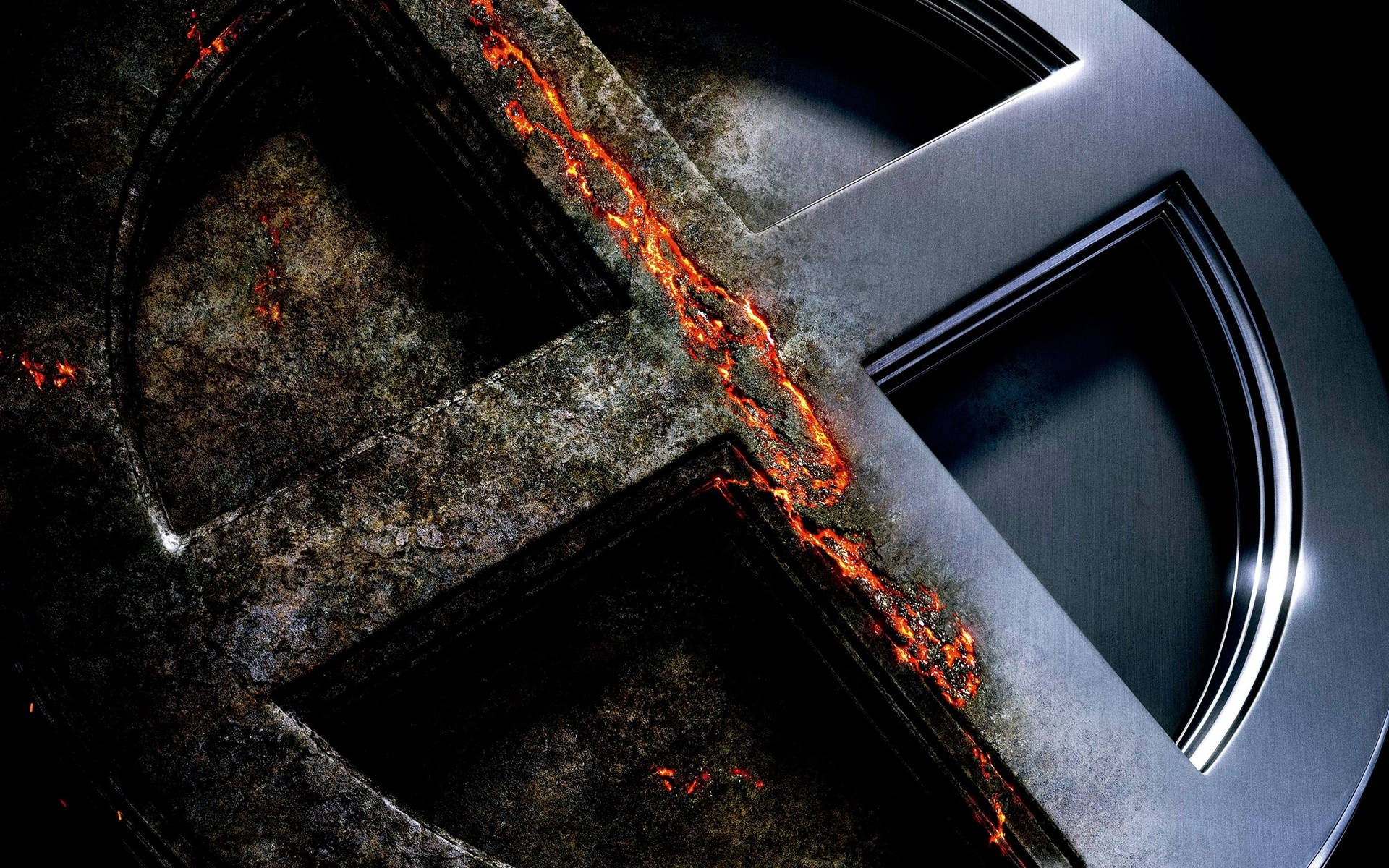 X Men Movie Apocalypse Iron Logo Wallpaper