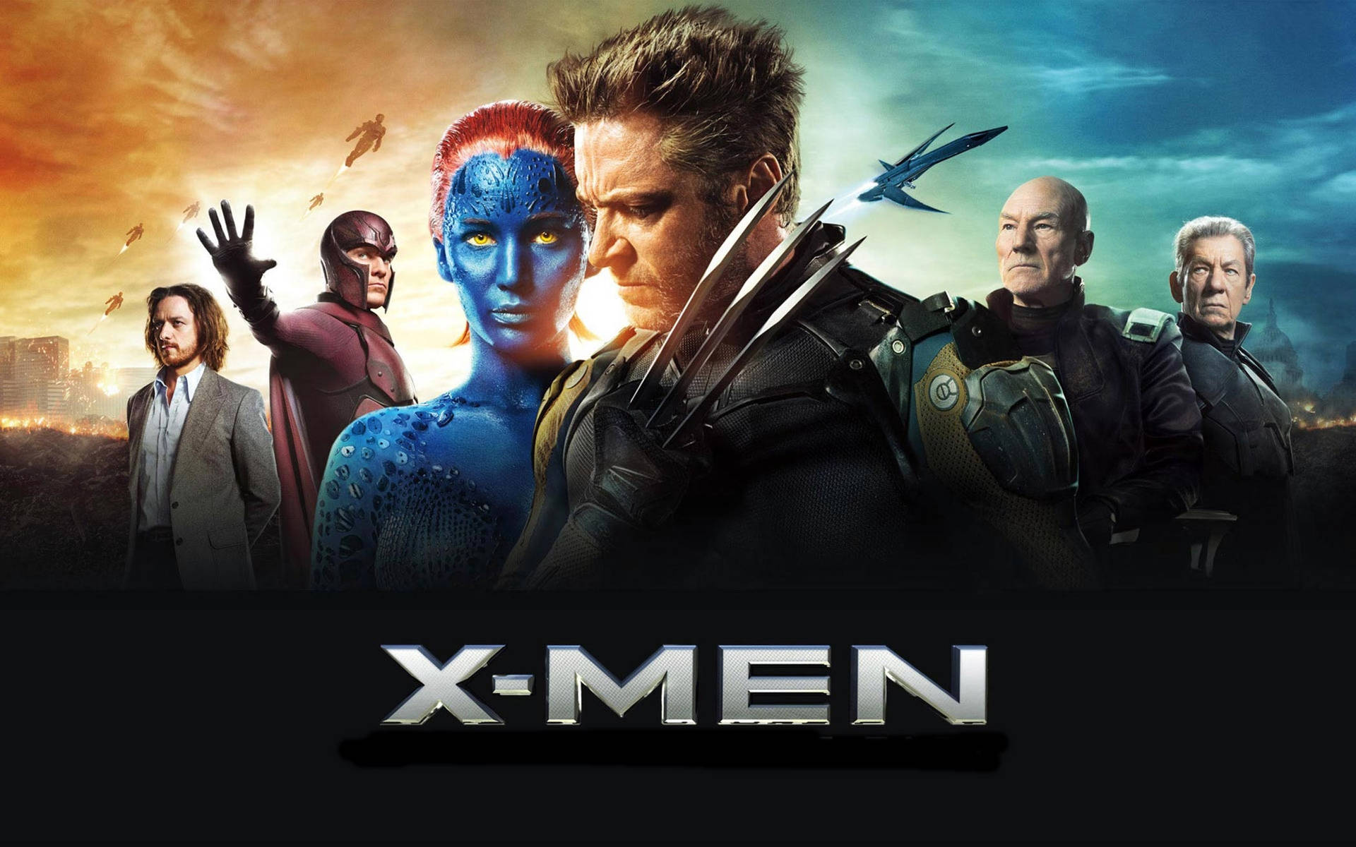 Filmernax-men: Days Of Future Past Och Wolverine. Wallpaper
