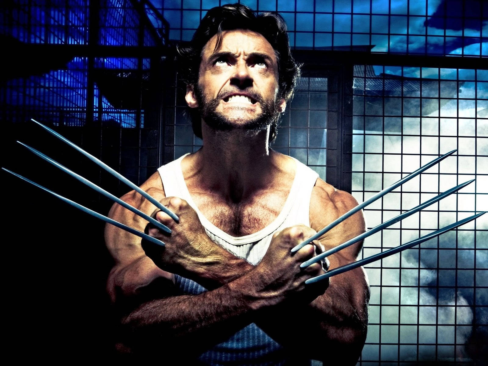 X Men Movie The Wolverine In Cage Wallpaper