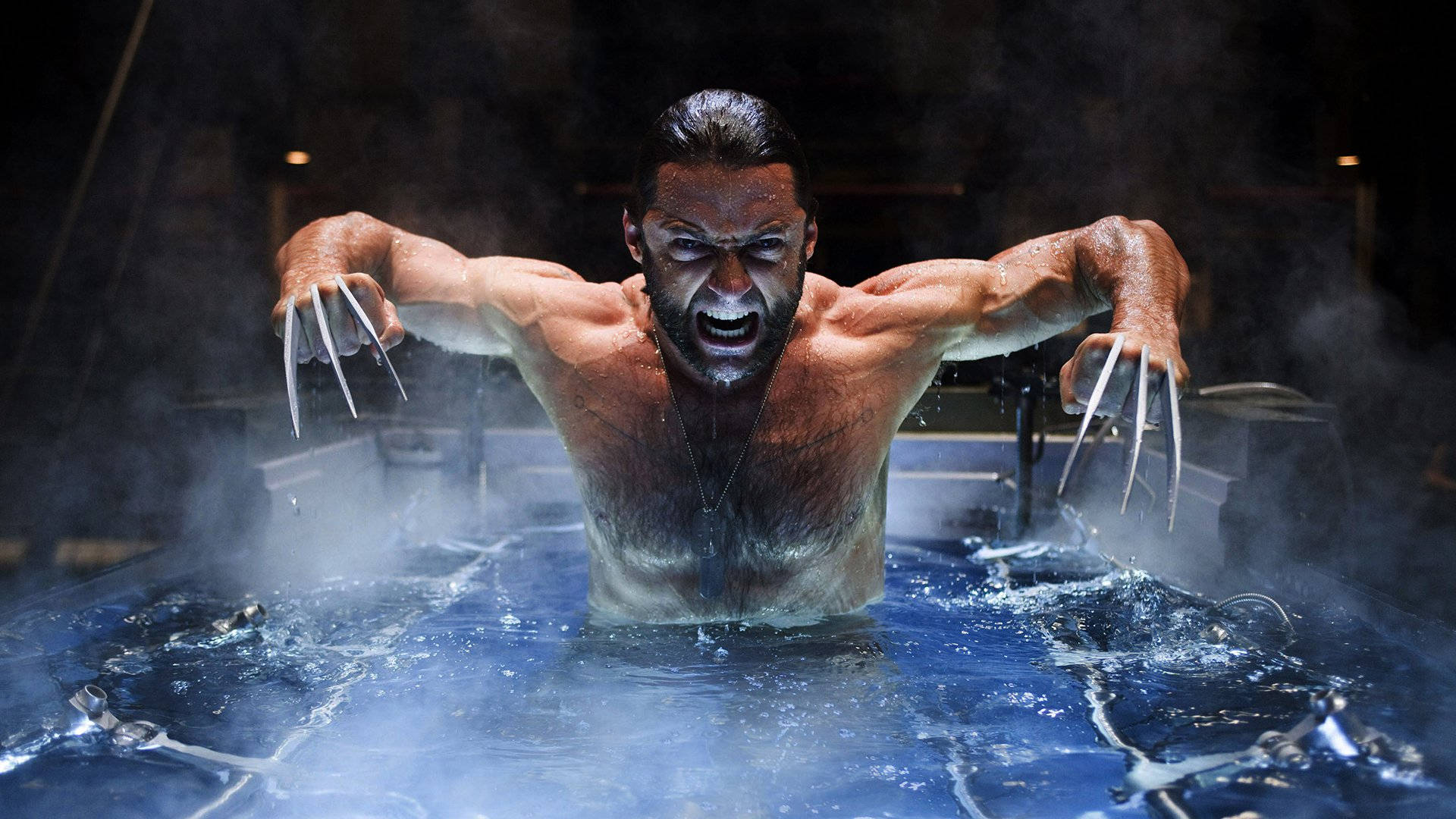 X-men Wolverine In Water Wallpaper