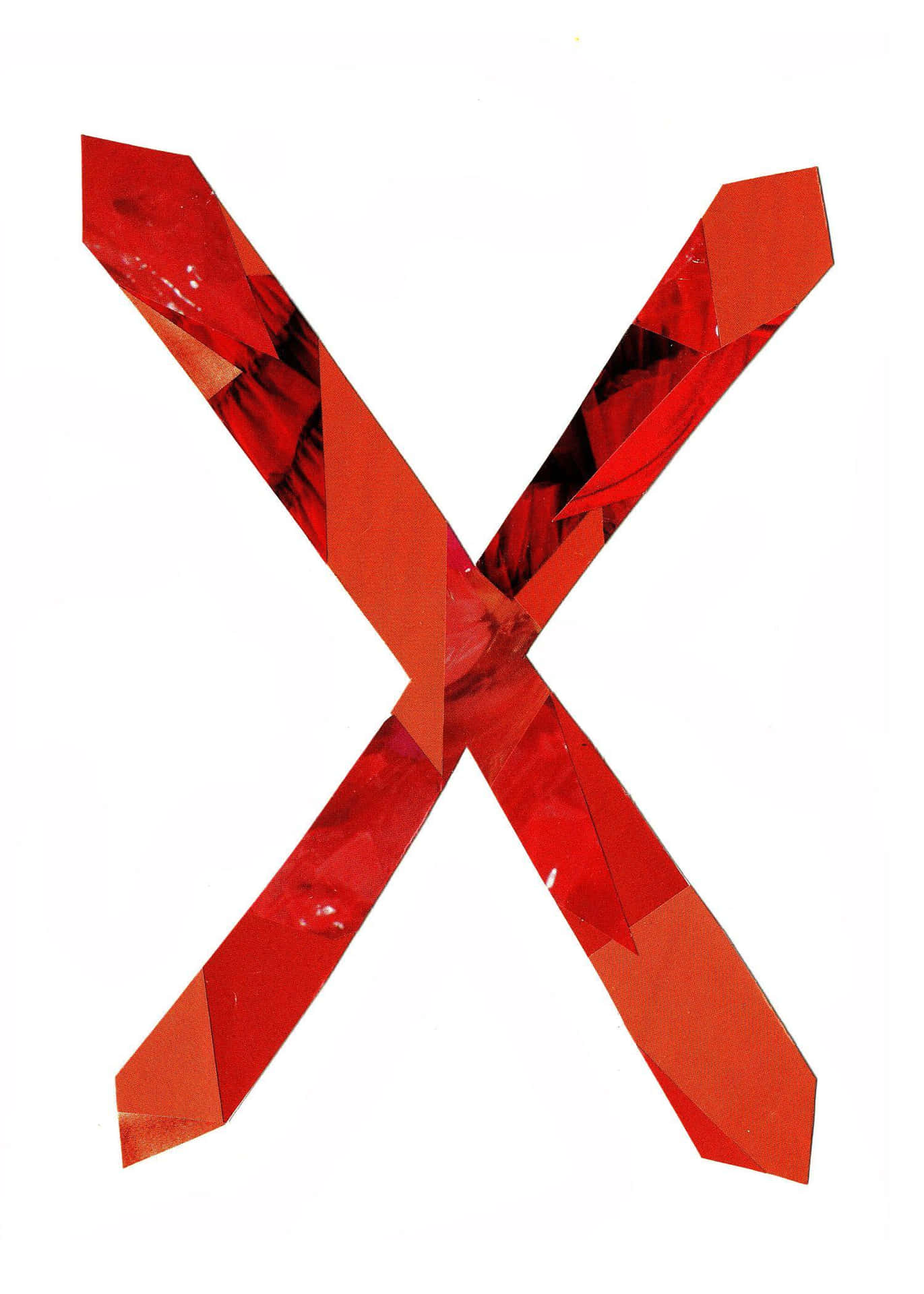 Einrotes X Mit Einem Roten Streifen