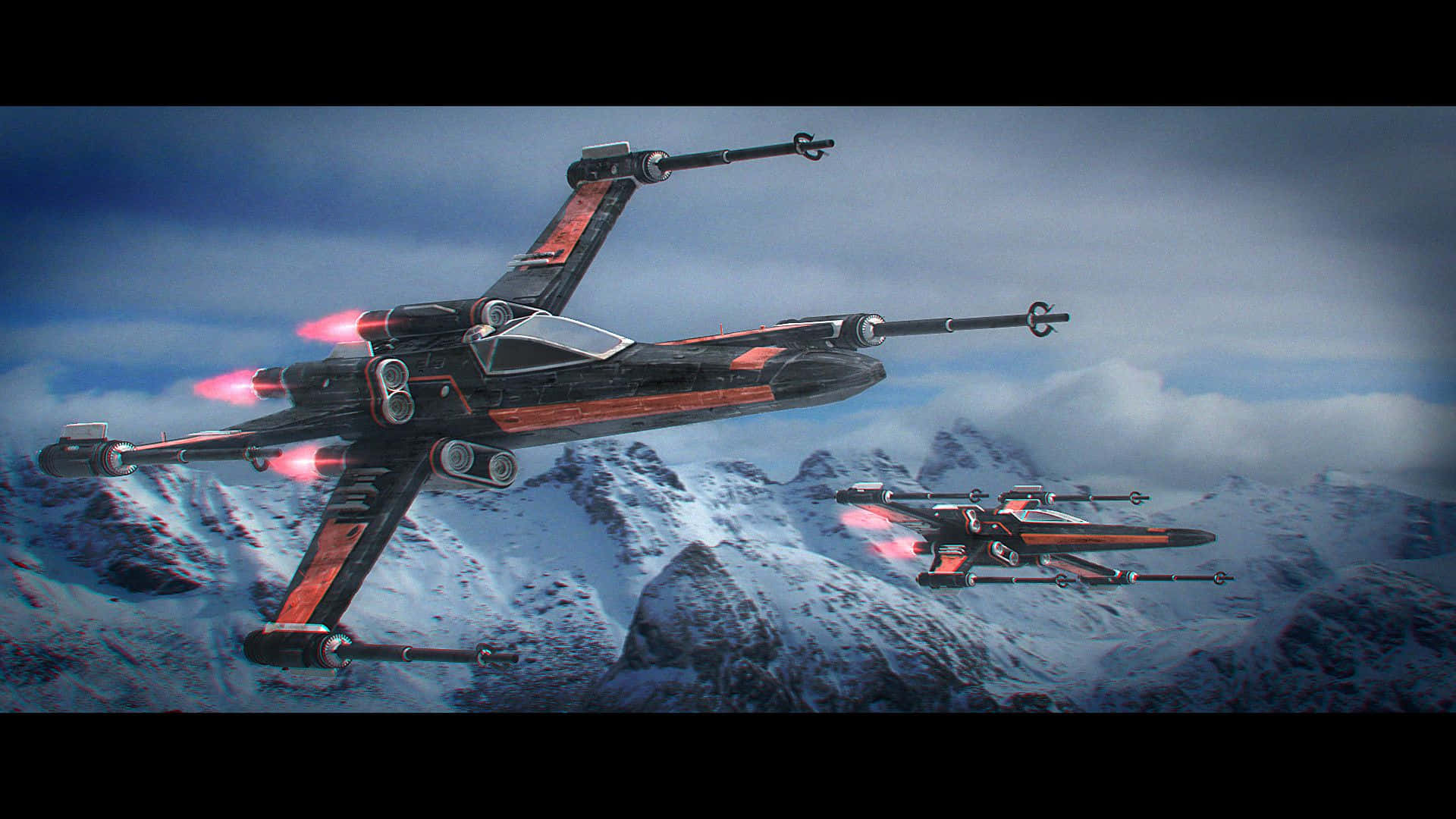 The X-Wing Fighter Takes to the Skies Wallpaper