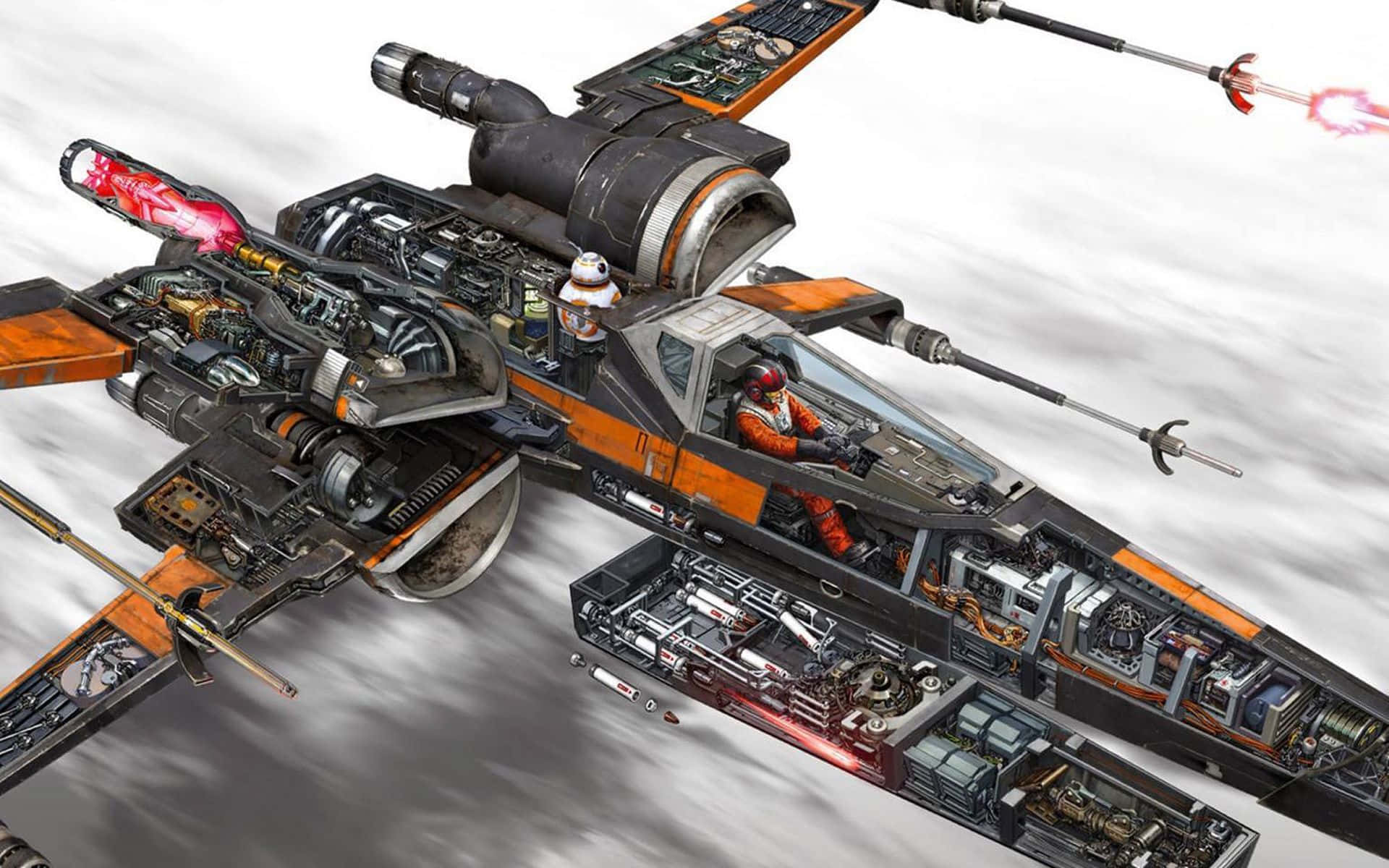 Resistance X-Wing Fighter Wallpaper