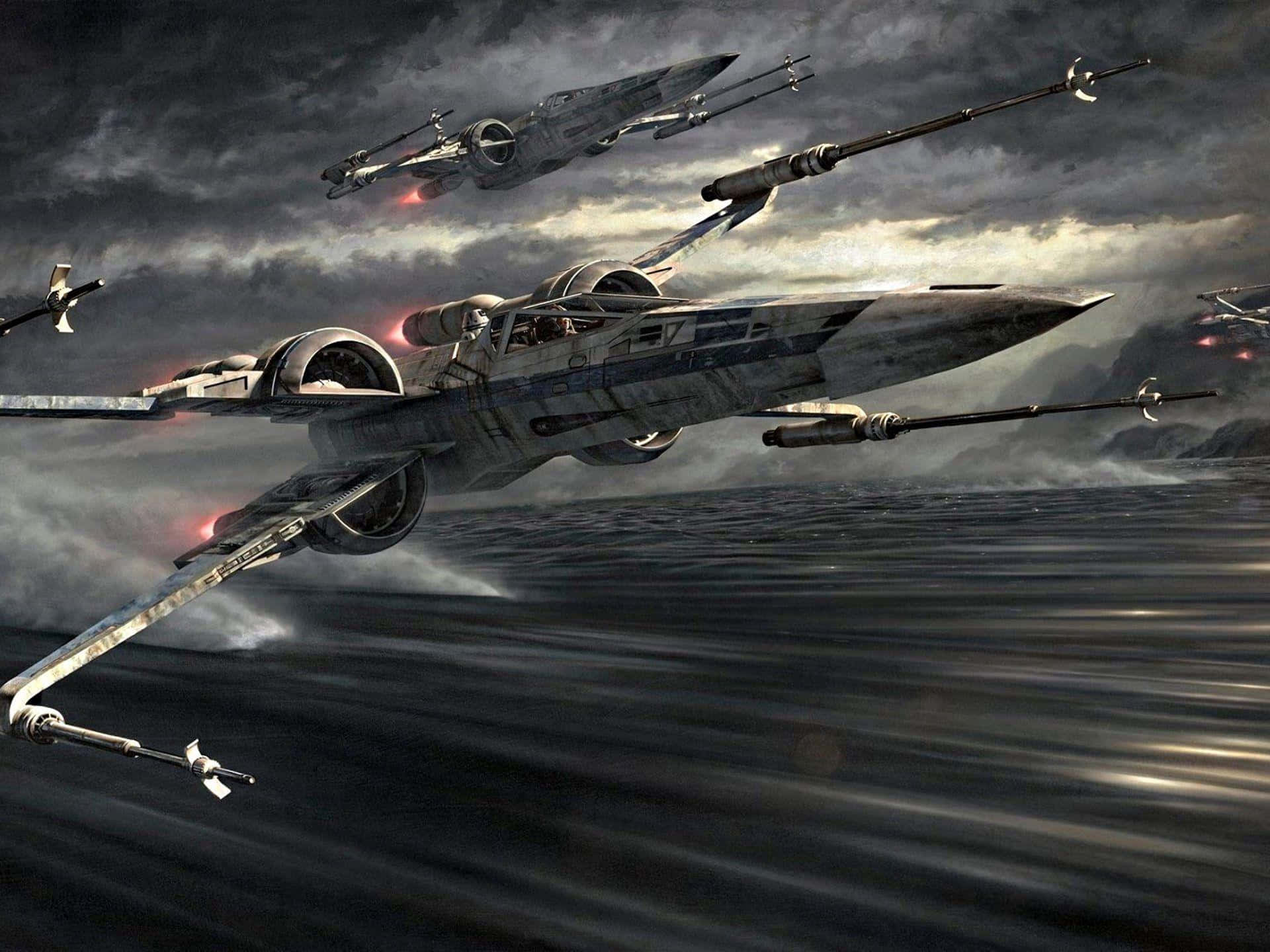 Fuerzasrebeldes Listas Para La Batalla: Caza X-wing Fondo de pantalla