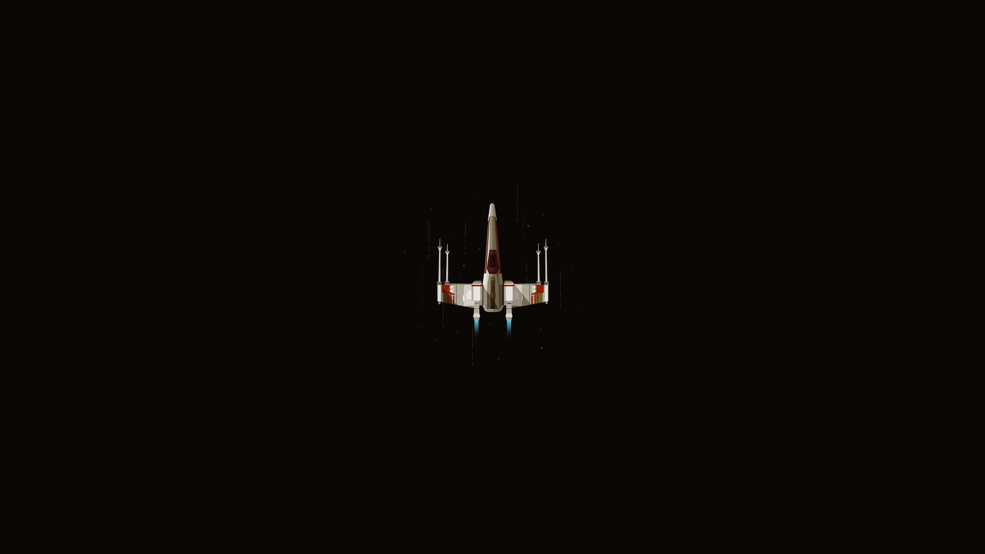 Encountering an X-Wing Fighter mid-battle Wallpaper