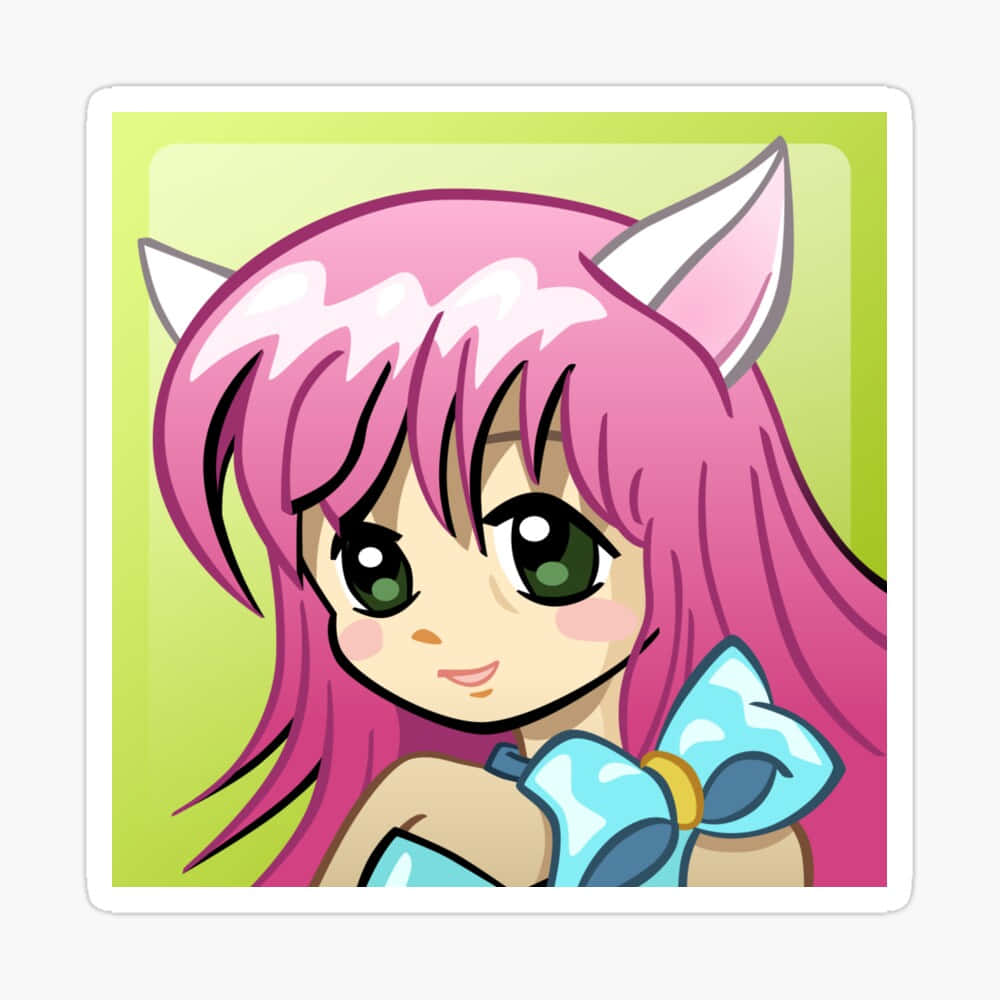 Pink Anime Girl Xbox 360 Profile Pictures 1000 x 1000 Picture