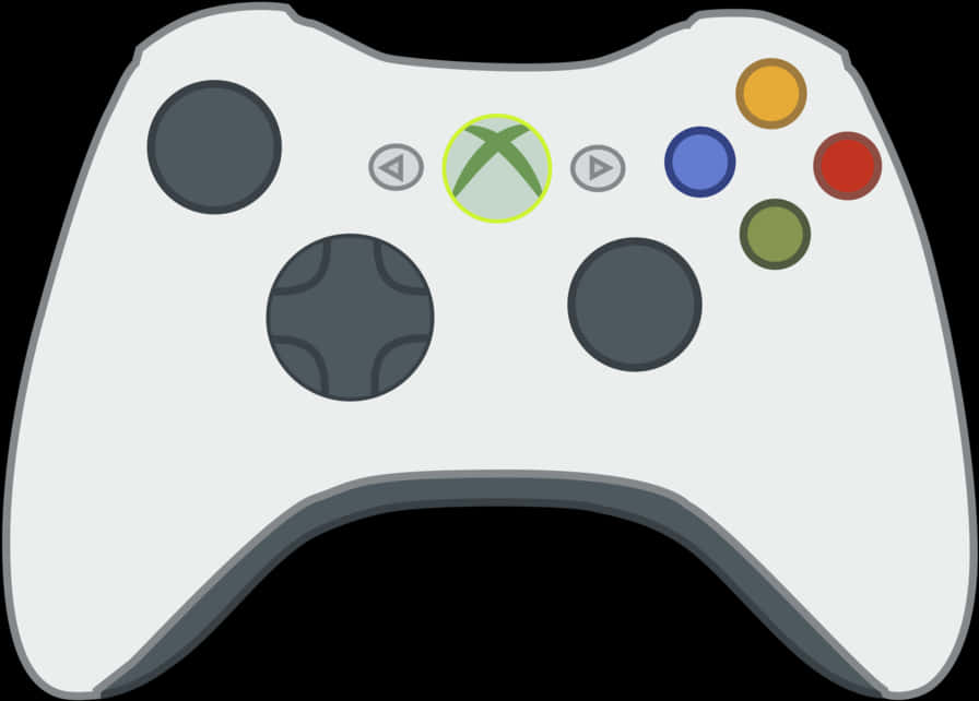 Xbox Controller Illustration PNG