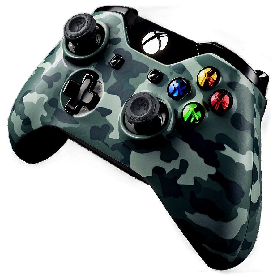 Xbox Controller Night Ops Camo Png Dre33 PNG