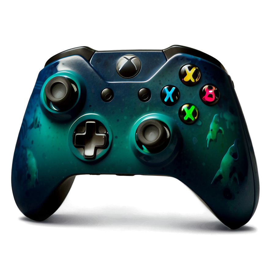 Xbox Controller Ocean Shadow Png 05252024 PNG