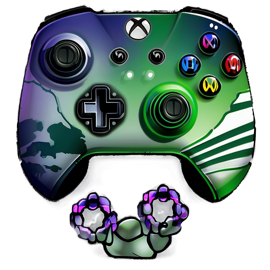 Xbox Controller Space Theme Png Onb PNG