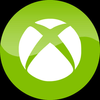 Xbox Logo Green Circle Background PNG