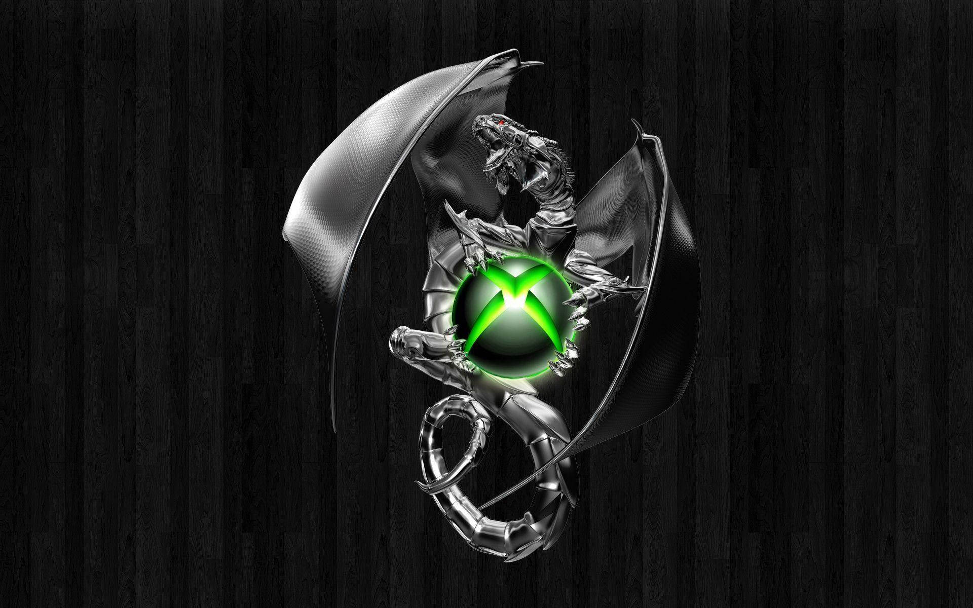 Xbox Logo On Dragon