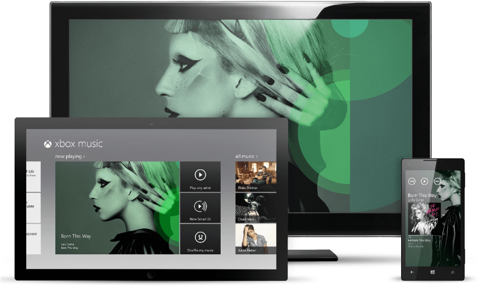 Xbox Music Player Devices PNG