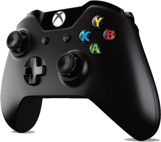 Xbox One Black Controller PNG