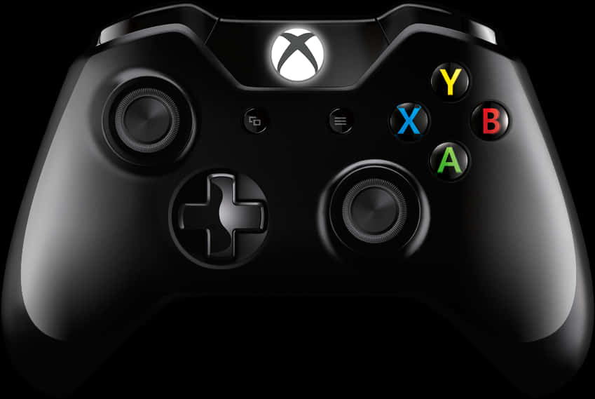Xbox One Controller Black PNG