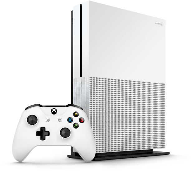 Xbox One S Consoleand Controller PNG