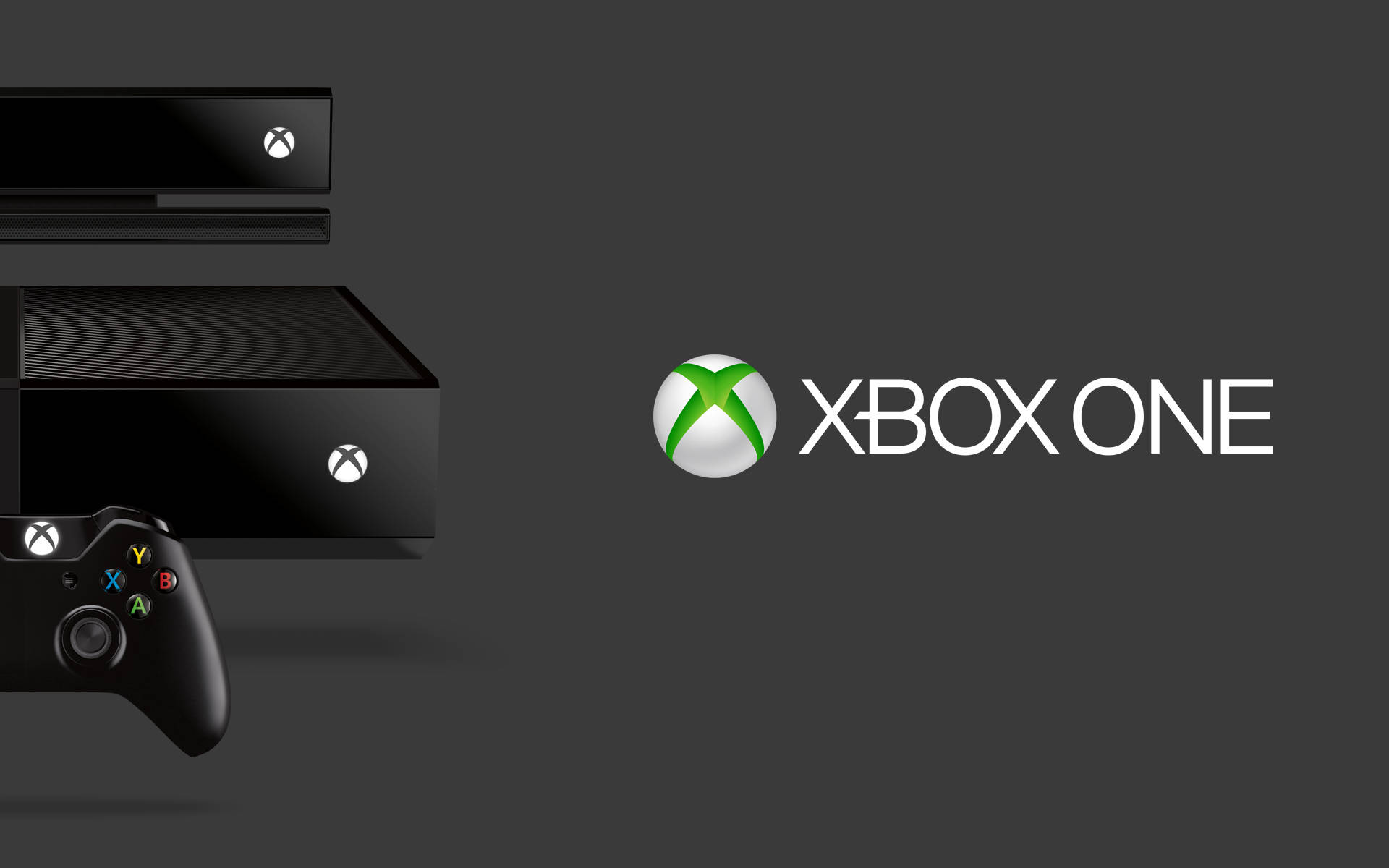 Xboxone X Konsol Kontroll Och Logo. Wallpaper