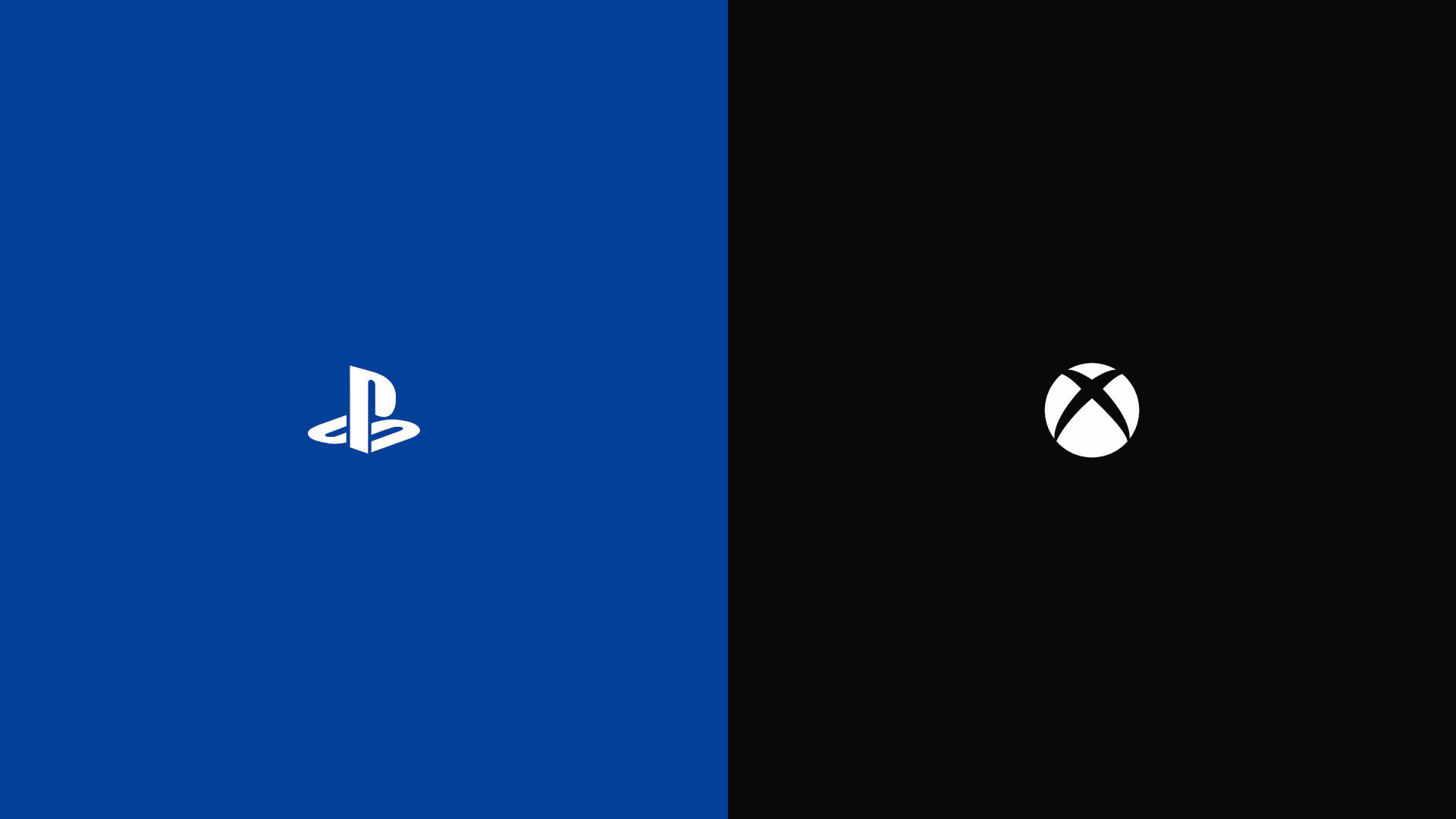 En blå og sort logo med et Xbox-logo på det Wallpaper