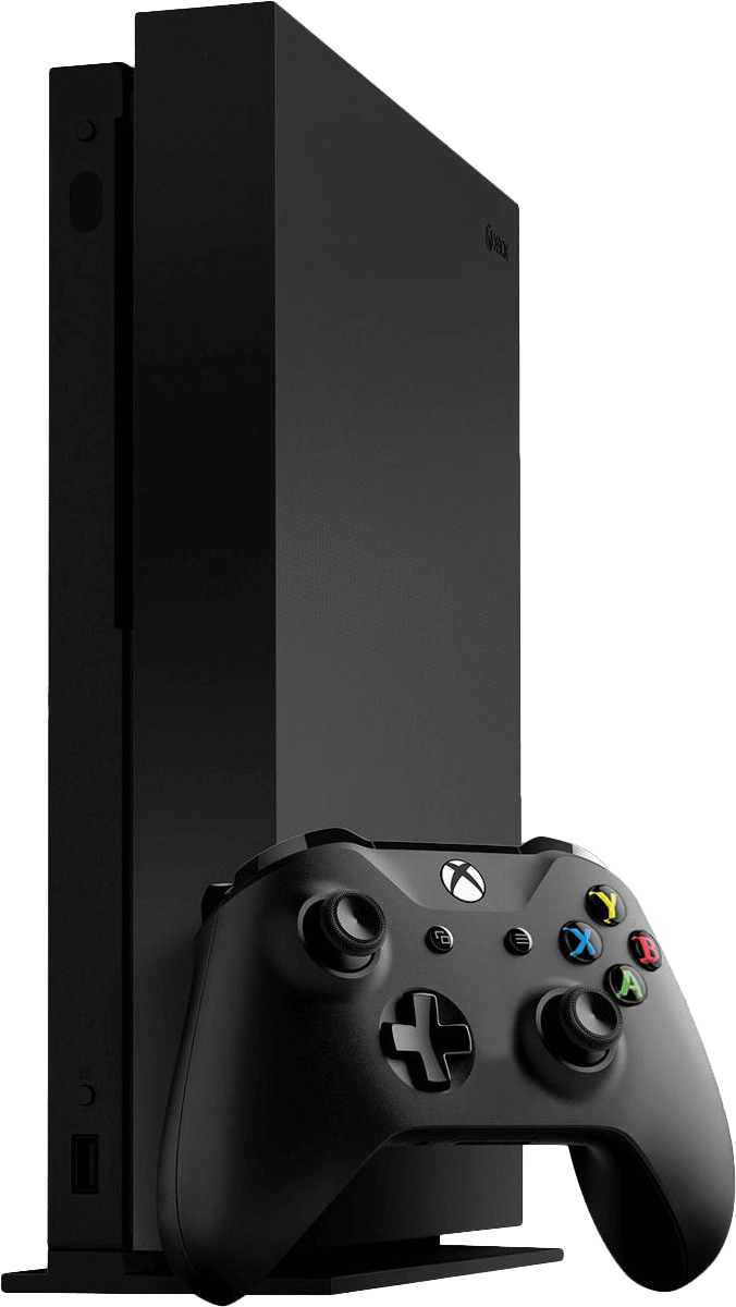 Xbox One X Consoleand Controller PNG