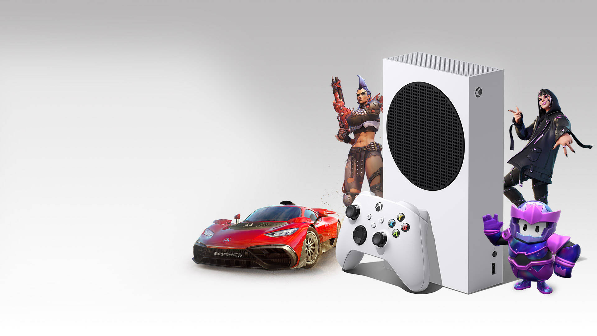 Xbox One X-videospelskonsol Karaktärer Wallpaper