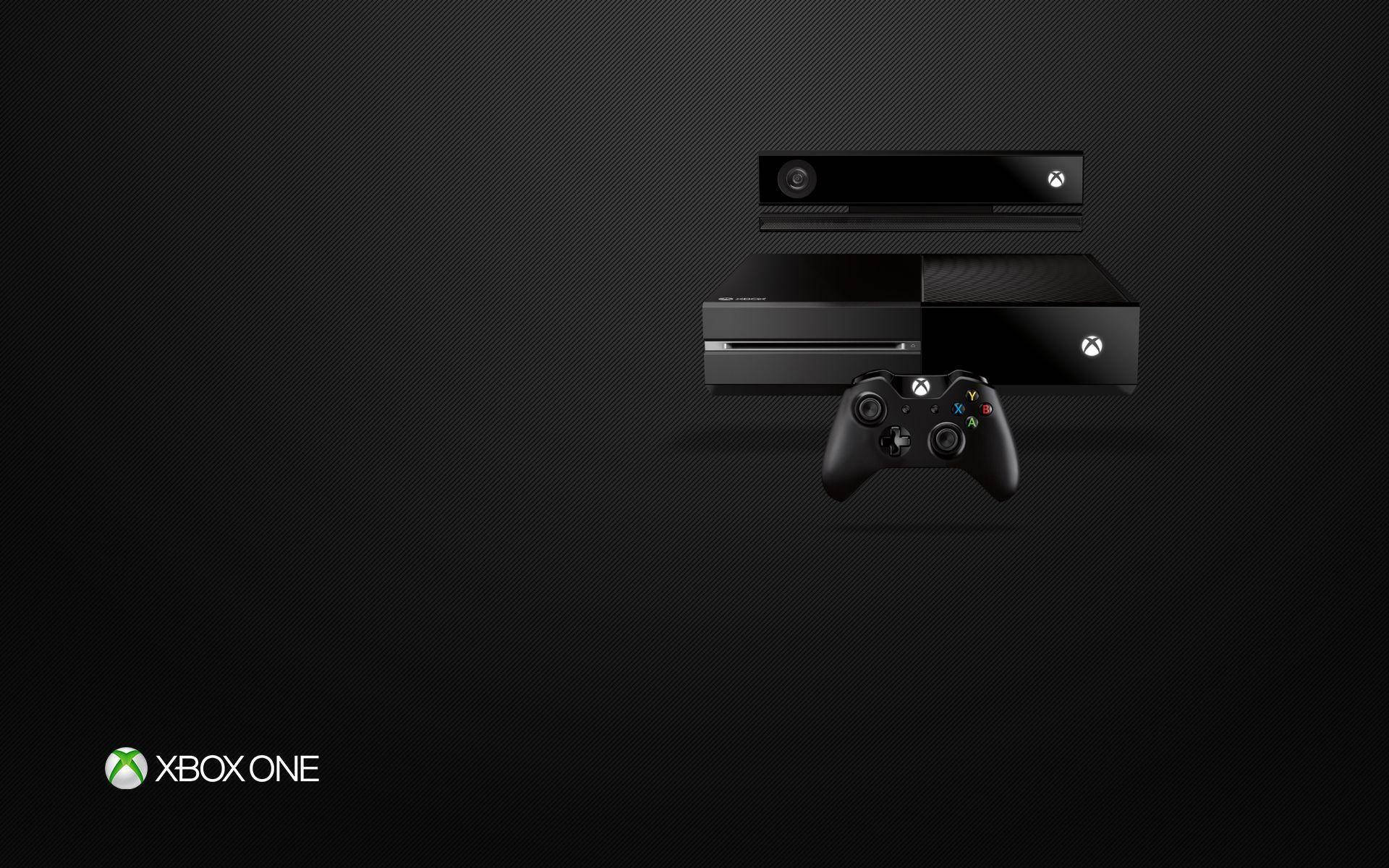 Xbox One X Konsol og Controller Tapet Wallpaper