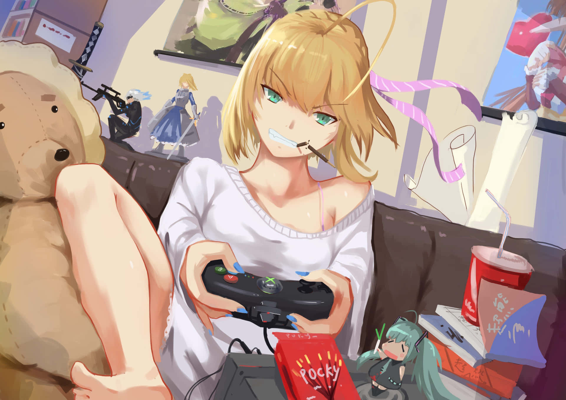 Fondode Pantalla De Xbox De Una Chica Anime. Fondo de pantalla