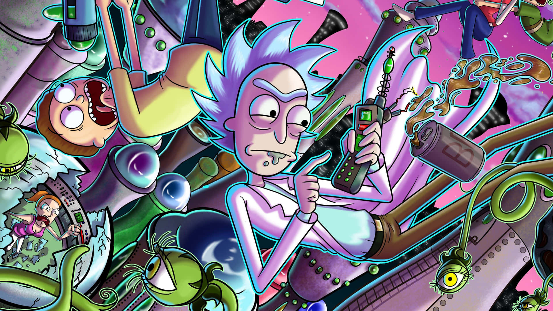 Xboxpfp Rick And Morty Blir Din Nya Bakgrundsbild På Datorn Eller Mobilen! Wallpaper