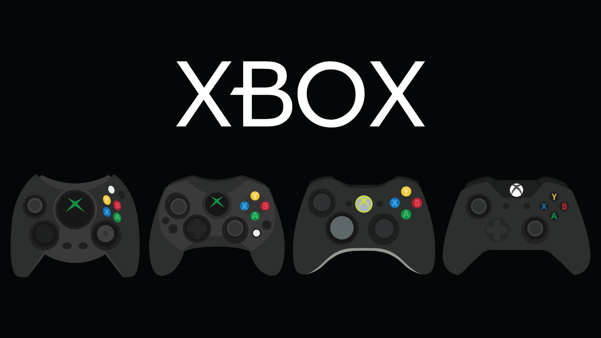 Artevectorial De Los Controladores De Xbox Series X. Fondo de pantalla