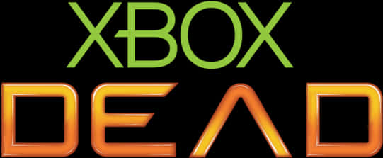 Xbox_ Dead_ Text_ Logo PNG