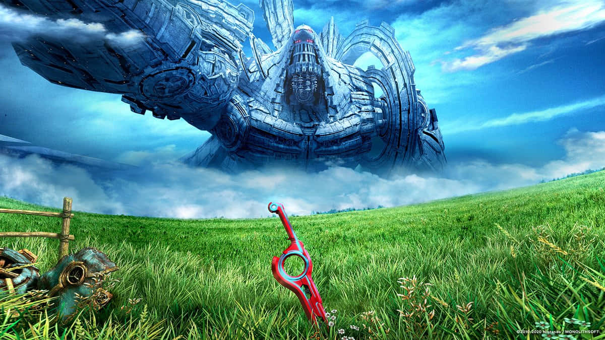Discover the world of Xenoblade and the epic battles that await Wallpaper