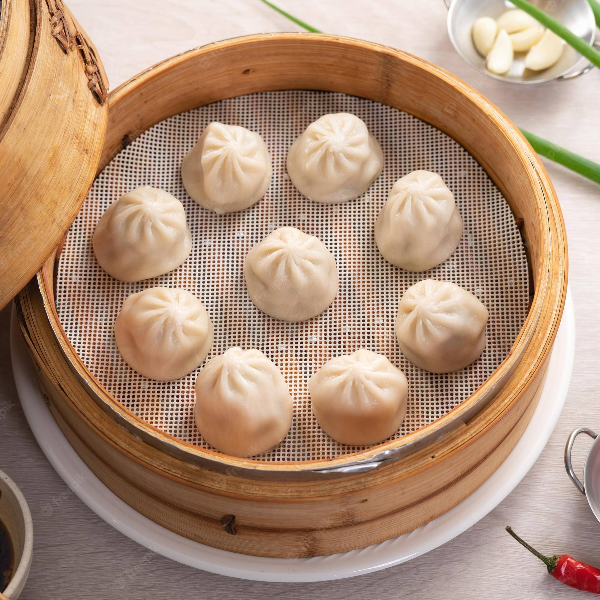 Xiaolongbao Chinese Dumpling Staple Food Wallpaper