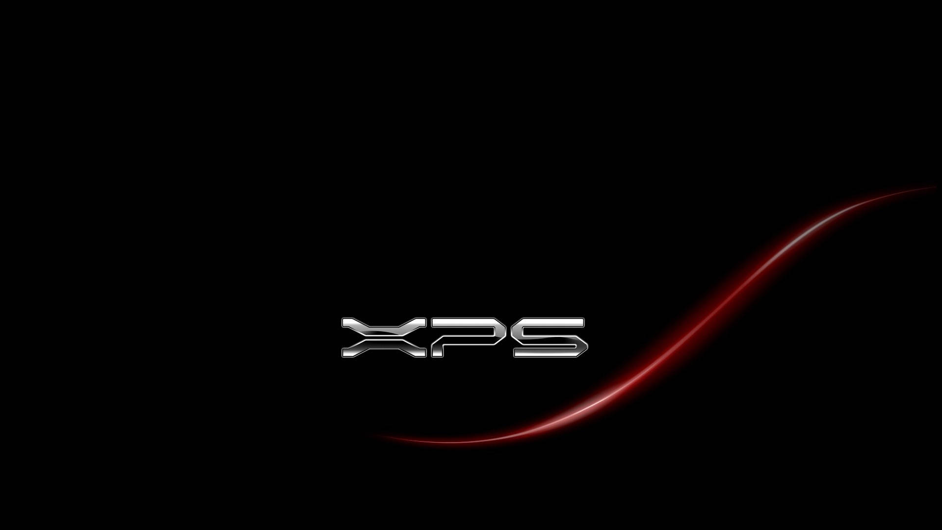 XPS Dell HD Rød Linje Wallpaper