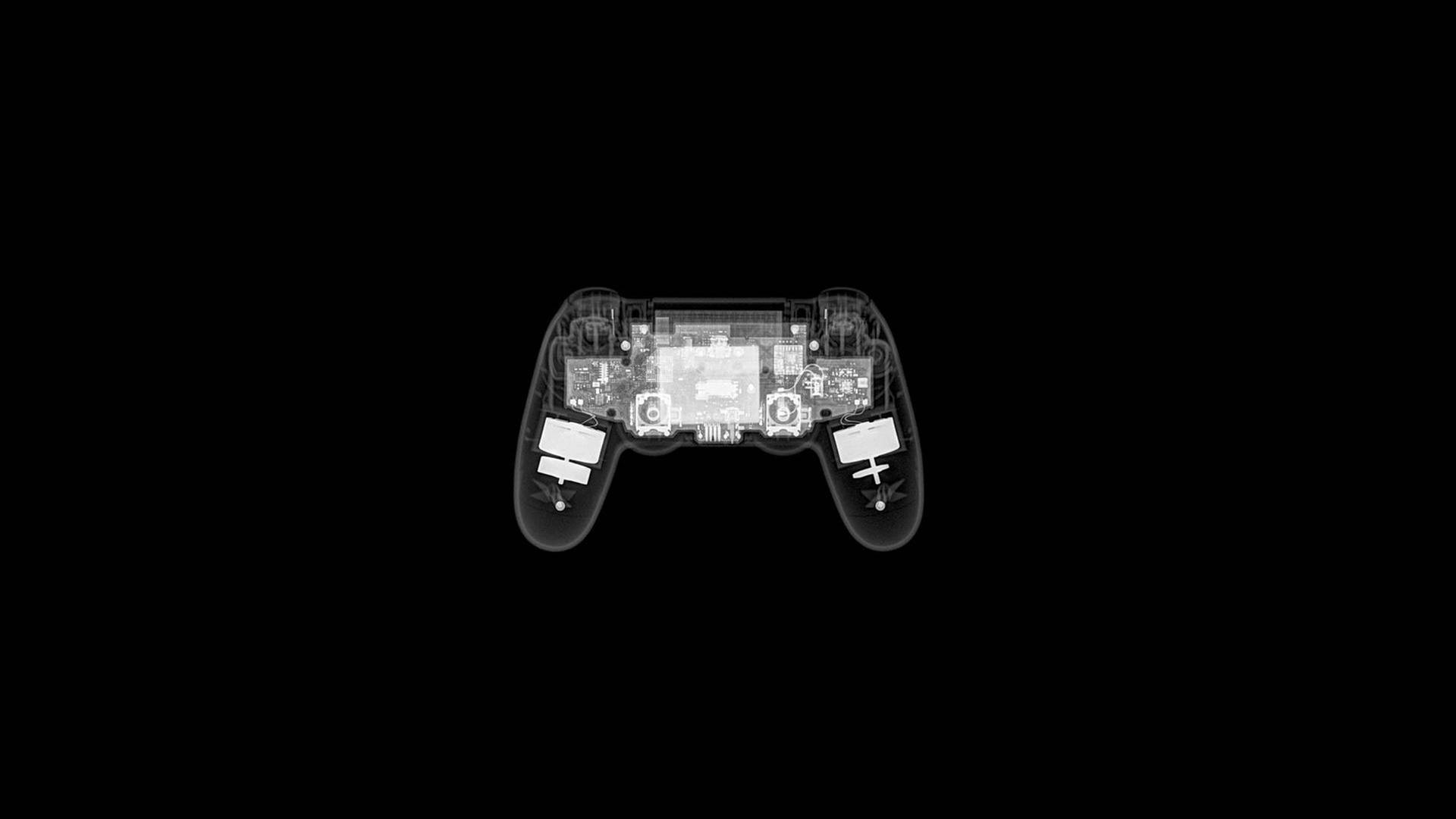 Xray Image Of A 4k Ps4 Controller Background