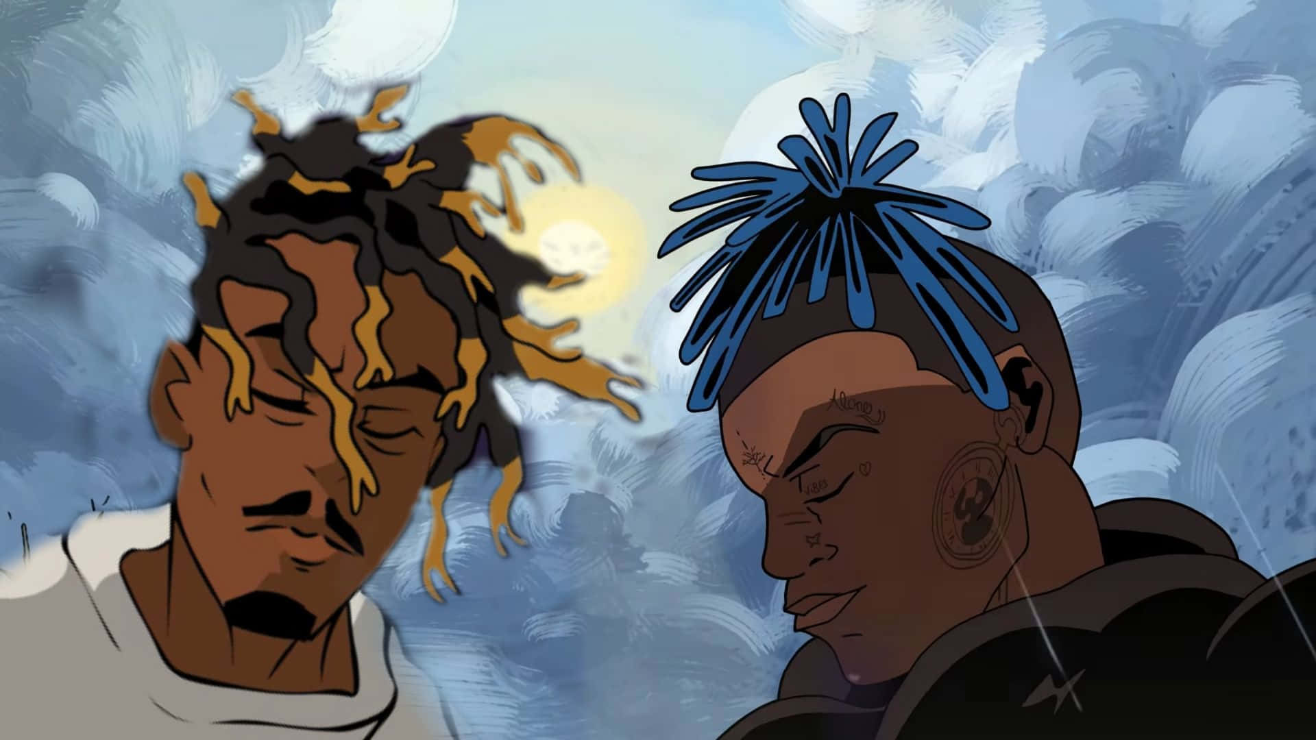 XXXTentacion and Juice Wrld, two of the biggest names in rap. Wallpaper