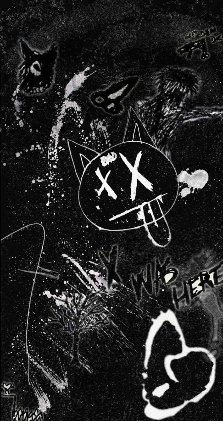 XXXTentacion Bad White Chalk Art Wallpaper