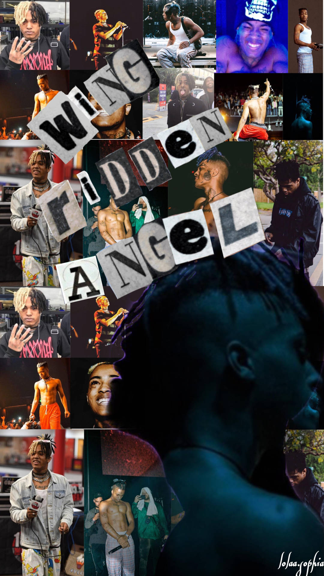 XXXTentacion Photo Collage Wallpaper