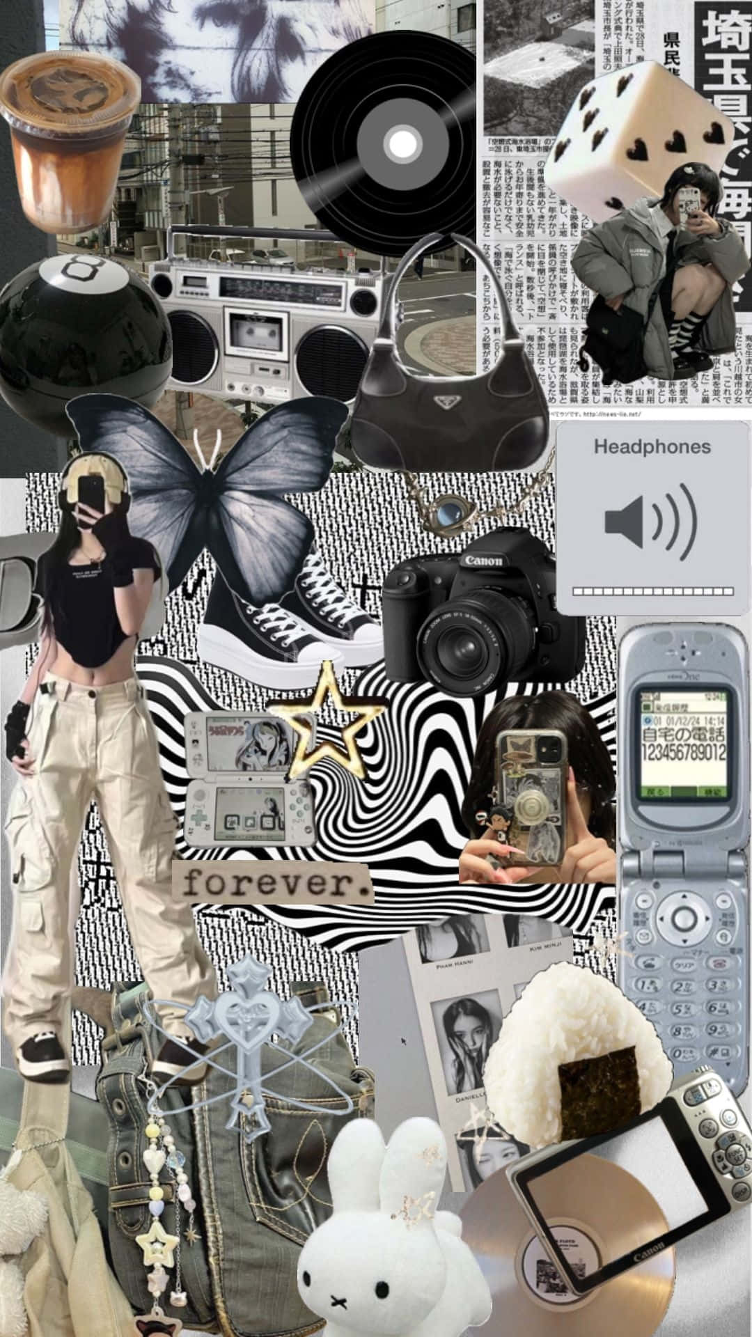 Y2 K_ Grunge_ Aesthetic_ Collage.jpg Wallpaper