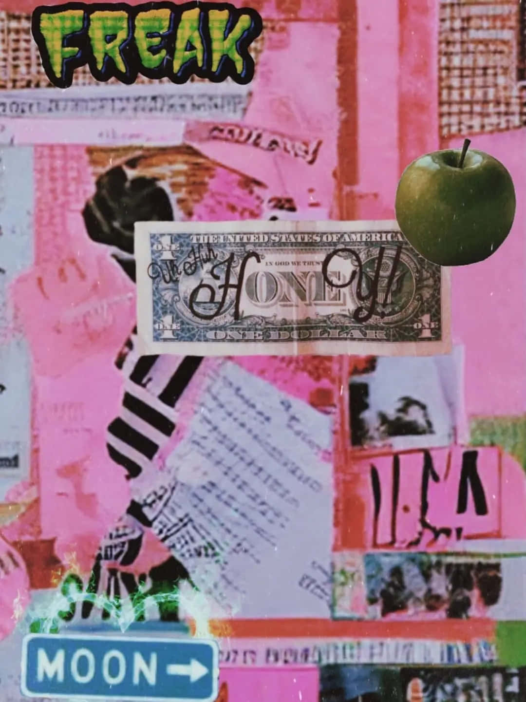 Y2 K Grunge Collage Aesthetic Wallpaper