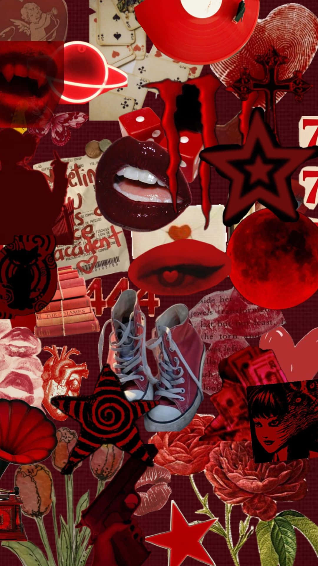 Y2 K_ Grunge_ Collage_ Aesthetic.jpg Wallpaper