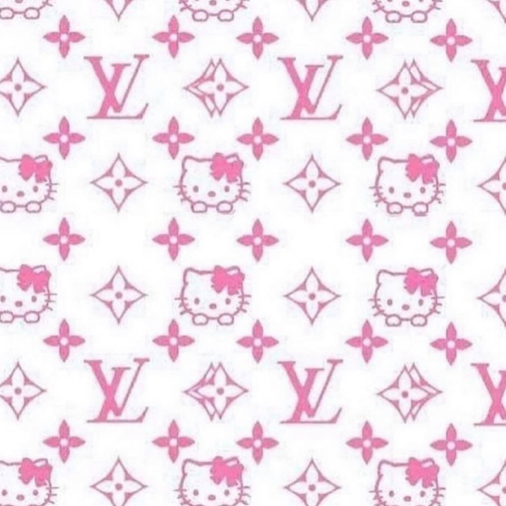 Y2k Aesthetic Louis Vuitton Hello Kitty Wallpaper