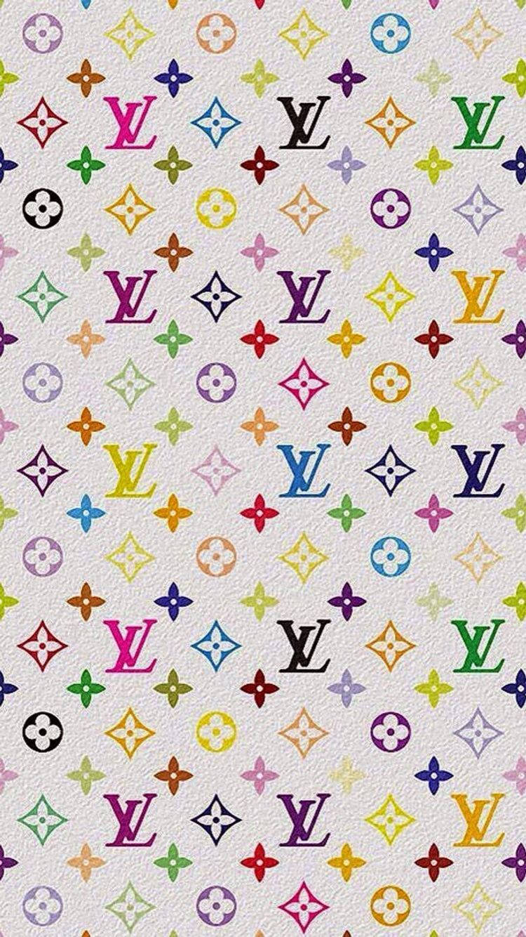 Y2k Aesthetic Lv Monogram Logo Wallpaper