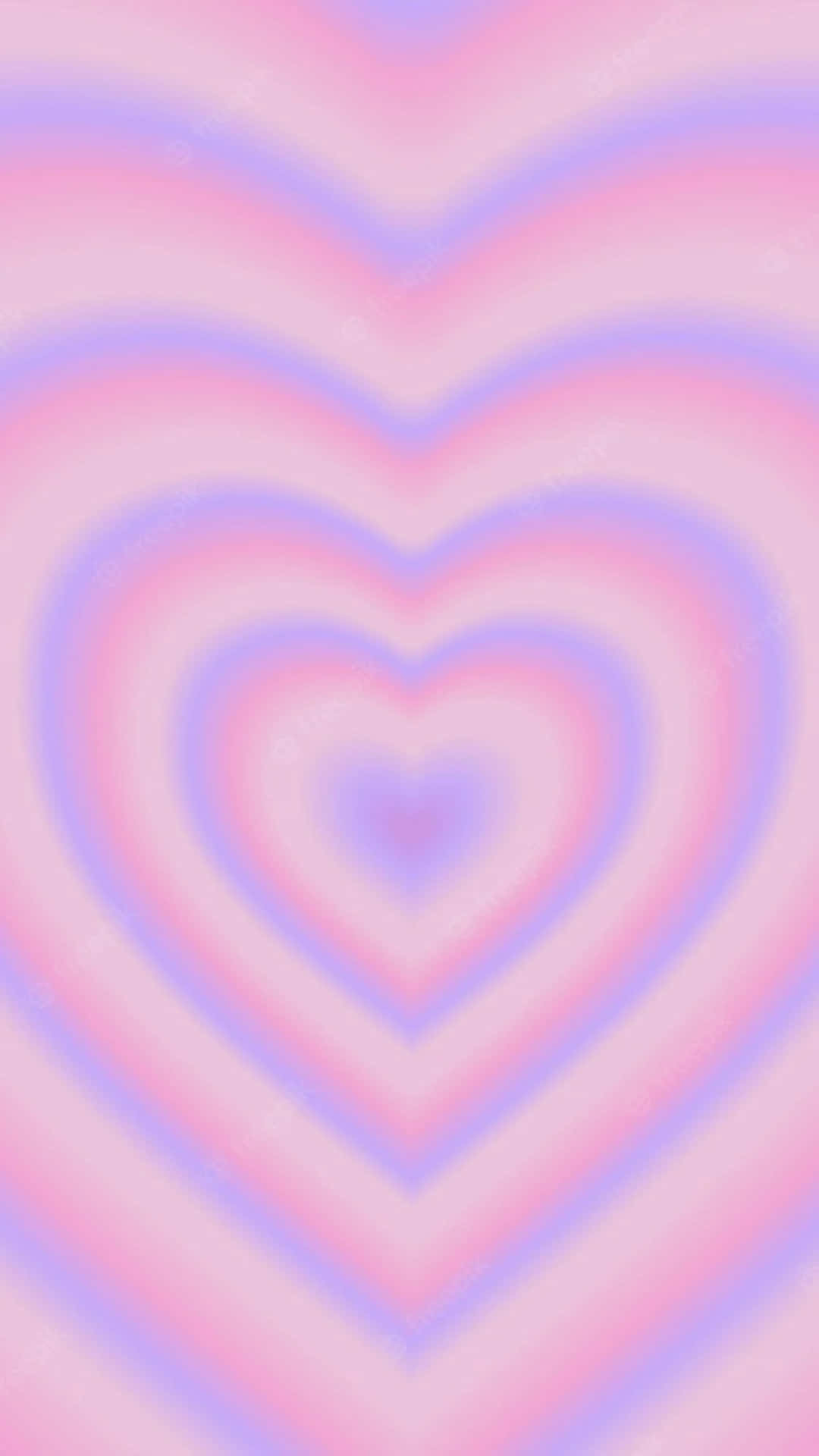 A Pink And Purple Heart Shaped Background