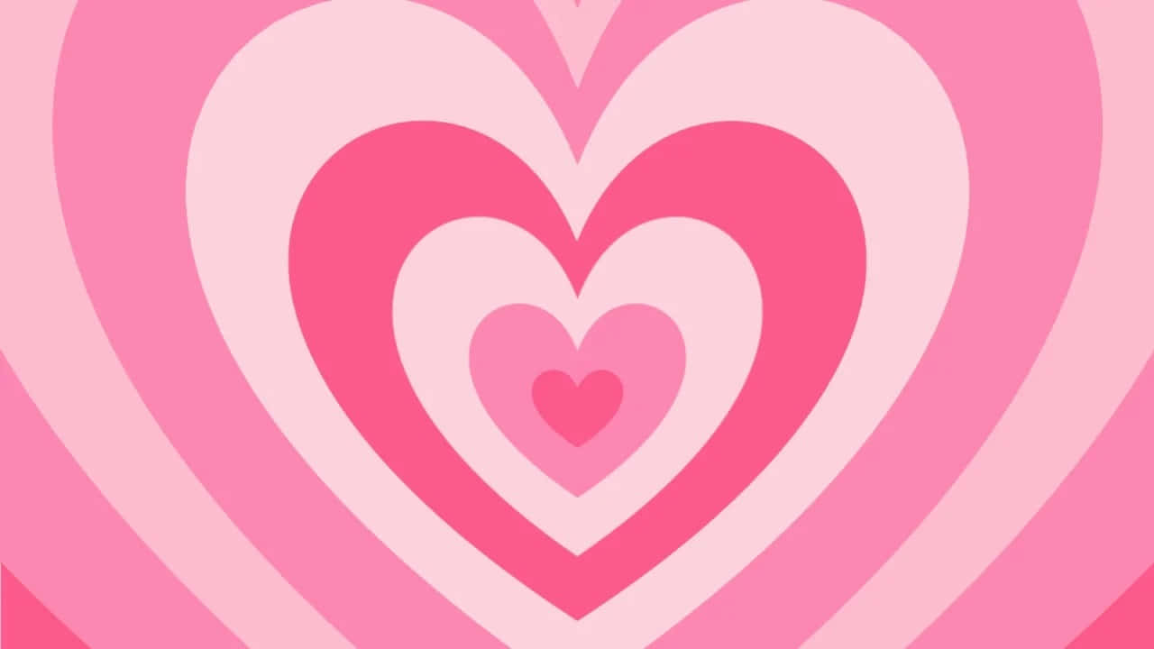 Pink Heart Wallpaper - Stock Vector