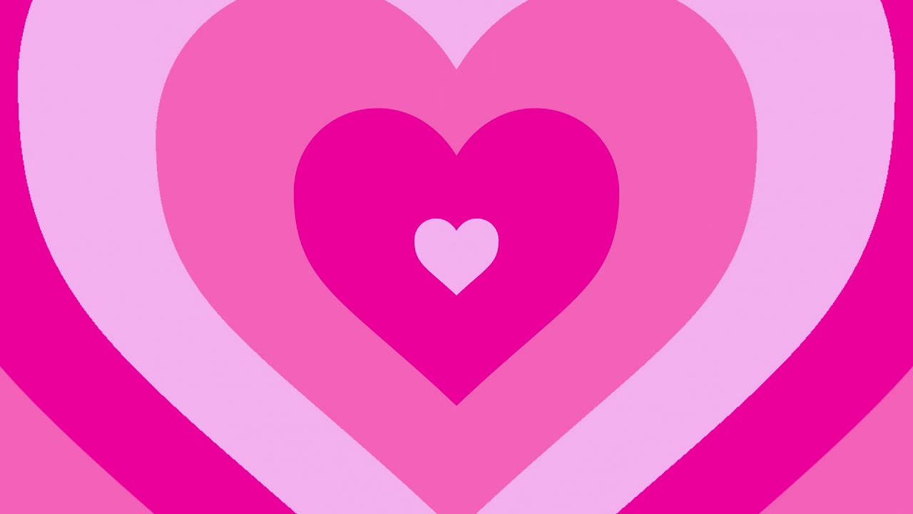 Y2k Heart Pink And Magenta Colours Wallpaper