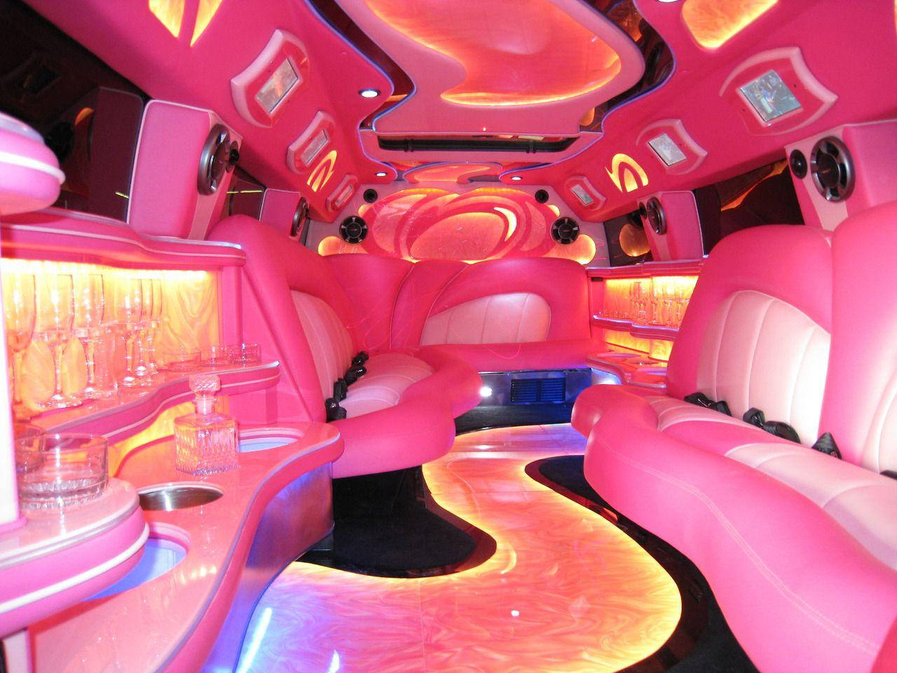 Y2k Inspired Pink Luxury Car Wallpaper